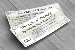 Gift of therapy certificates can be printed at home or delivered